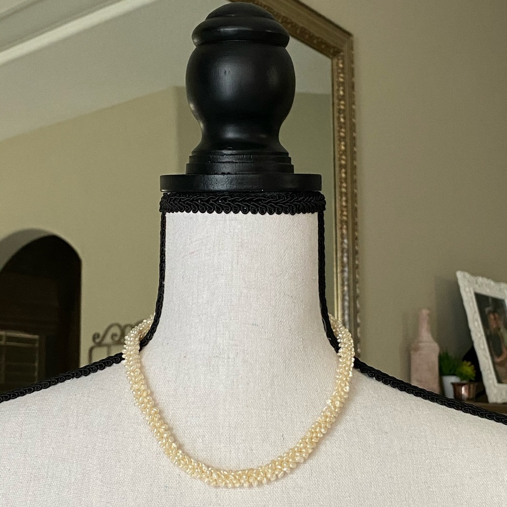 Vintage Rice Pearl Necklace
